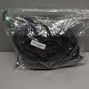 250ft Black Window Screen Spline 0.125 Inch Screen Door Retainer Spline Hollow Serrated Rubber Cord Repair Spline for Repairing & Installing Window and Door Screens