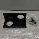 2 Pack Baseball Bat Wall Mount, Acrylic Baseball Bat Holder, Baseball Bats Rack for Lacrosse Hockey Softball Stick, Black