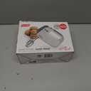 Dash SmartStore™ Deluxe Compact Electric Hand Mixer + Whisk and Milkshake Attachment for Whipping, Mixing Cookies, Brownies, Cakes, Dough, Batters, Meringues & More, 1 Speed, 150-Watt – Grey