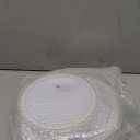 FLOWERCAT 60PCS Gold Plastic Plates - Heavy Duty White and Gold Plastic Plates Disposable for New Year Party/Wedding - Include 30PCS 10.25" Dinner Plates and 30PCS 7.5" Dessert Plates