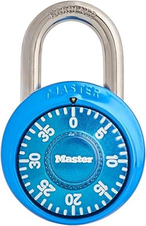 Master Lock Locker Lock, Combination Lock for Gym and School Locker, Blue, 1528D