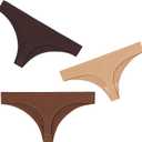 Invisible Thongs for Women No Show Thong Panties Underwear Comfortable Size XL