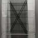 Dog Playpen 48 inch(H) 4 Panels Dog Fence Outdoor for Yard. Metal Dog Pen Heavy Duty Pet Puppy Exercise Pen for Rv Camping Garden Yard, Wide Door Low Threshold Dog Fence Total 8.9 Ft(L)