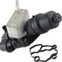 GELUOXI Engine Oil Cooler Oil Filter Housing Assembly Replacement for 2006-2008 Audi A4 TT VW EOS Golf R GTI 2.0L Part# 06D117021C, 06F115397H, 06F115397J