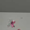 YEMCHI 4 Pack Pink Crystal Cabinet Knobs 1.2" Diamond Glass, Girl Vanity Desk Handles, Cute Bathroom Cabinet Pulls for Dresser Drawer, Decorative Knobs with 2 Size Screws (Clear Pink)