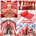 6 Rolls 100FT x 54IN Circus Plastic Tablecloth Roll with Slide Cutter Box, 7200" x 54"