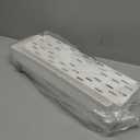 SOLEJAZZ Slim Rolling Storage Cart with Wheels 3 Tier Skinny Bathroom Storage Organizer Thin Laundry Room Utility Cart Space-Saving for Bedside Kitchen Office Small Narrow Places, White