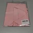 Striped Button Down Shirts for Women Cotton Dress Shirts Long Sleeve Collared Blouses Work Business Casual Tops (Pink, M)