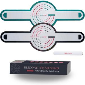 GUYDREMAT Silicone Bread Sling for Dutch Oven - Heat Resistant Over 500F, Non-Stick Reusable Baking Tool for Artisan Bread and Sourdough, Food-Grade Silicone, Fits 3-7 Quart Ovens, Easy Lift Design