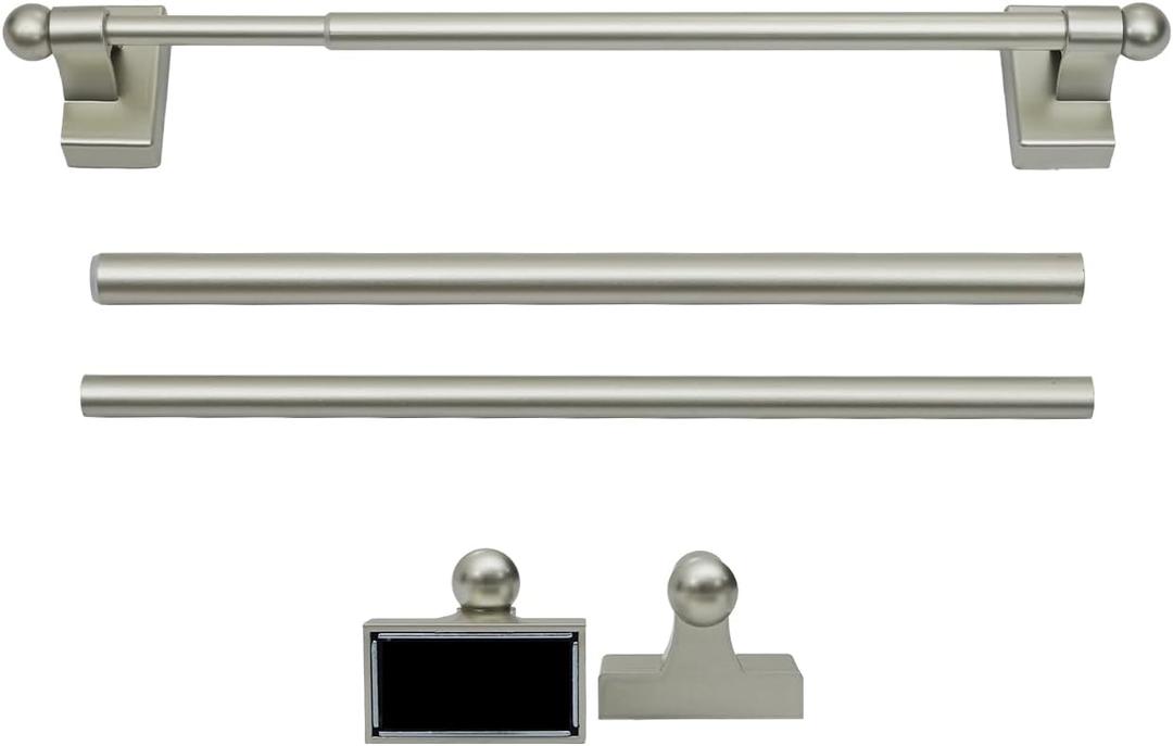 Adjustable Magnetic Rods for Metal Appliance, Doors, Windows, 9 to 16 Inch/2 Pack/Easy Installation Toilet Towel Bar, Muti-Useful (Champagne, 2pack)