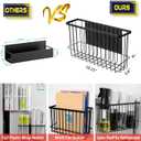Buyyyit Laundry Room Organization & Storage Magnetic Basket Shelf Dryer Ball Lint Bin File Holder Container for Fridge & Washer