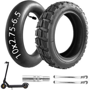 10x2.75-6.5 Scooter tire Replacement, 10 Inch Tire and Tube Set, Thickened Non-Slip Shockproof, for Speedway 5 Dualtron 3 Hover-1 Alpha Gotrax G4 Electric Scooter