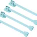PATIKIL Folding Table Legs, 4 Pack 10.2" Length Foldable Anti-Slip Bed Tables Leg Replacement, Blue