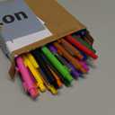 Amazon Basics Multi Colored Ballpoint Pens for Smooth Writing, Assorted Colors, Retractable, 24-Pack