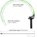 NIBBI Twists Throttle Grip,Dirt Bike Grips with Throttle Cable and Handlebar Grip for SSR125 Pit Bike, 22mm Motorcycle Throttle Assembly