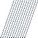 Blulu 12 Pcs Round Aluminum Tube 36 Inches Long Seamless Aluminum Tubing Metal Straight Pipe Industrial Metal Tubing for Home DIY Craft Model (0.24 Inch Od)