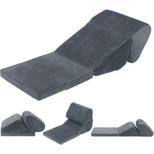 BALAPET Adjustable Japanese Floor Chair, Multifunctional Legless Chair Floor Pillow Meditation Cushion, Padded Folding Sofa Chair, Portable Floor Seat for Adults & Kids