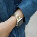 Slim & Feminine Band for Apple Watch 11 10 Se 9 8 7 6 5 4 3, Dressy Metal Band for Women for Apple Watch 42mm 41mm 40mm 44mm 45mm 46mm, Stainless Steel Watch Band for Apple Watch for Small Wrist