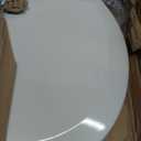 Bemis 500EC Durable Wood Toilet Seat with Easy Clean Hinges, Made in USA, Round, Biscuit