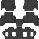 Naibeve Floor Mats for 2024 2025 Lexus GX550 7 Seats-All Weather Custom Fit for Lexus GX550 7 Seats Floor Mats Liners Front & Rear Row Waterproof Interior Accessories
