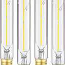 T10 LED Bulb 4W Equal E26 LED Light Bulb 40 Watt Dimmable Daylight 4000K E26 Edison Bulb AC120V 400lm Tubular Light Bulb T9 for Rustic Pendant,Island,Chandeliers,Wall sconces Pack of 4