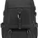 DUSLANG Travel laptop backpack, Extra Large 60L Traveling College Backpack,Large Capacity Backpack for Men Women,Fits 17 Inch Computer, USB Charging Port, Black (60l Black With Shoe Storage)