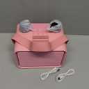 Karaoke Machine,Portable Bluetooth Speaker with 2 Wireless Microphone for Adults & Kids with LED Lights, Karaoke Microphone with PA System Supports USB/TF/AUX,Gift for Party (Pink)