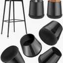 24-Pack Silicone Chair Leg Floor Protectors for Hardwood Floors -Felt Furniture Pads, Rubber Chair Leg Covers/Caps - Noise Reducing & Scratch-Proof - Round Small (Fits 14/16"-15/16" / 21-25mm), Black