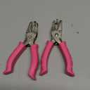 Single Hole Punch, 2 Pcs 1/4" and 1/8" Hole Puncher with Pink Soft Grip for Home, Office and Classroom, Handheld Circle Small Hole Paper Punch for Crafts, Scrapbooks, Tags, Tickets