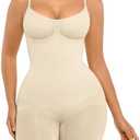 FeelinGirl Shapewear Bodysuit Tummy Control Seamless Sculpting Hip Enhancer Body Shaper for Women, M