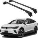 ERKUL Roof Rack Cross Bars for VW Volkswagen ID.4 2021-2025 | Aluminum Crossbars with Anti Theft Lock for Rooftop | Compatible with Flush Rails - Black