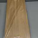 loukin Monitor Stand Riser for Desk, 22.4" x 8.3" Larger Computer Stand for Laptop, PC, Printer, Sturdy Desktop Computer Shelf with Non-Skid Rubber, Home Office, Natural Wood