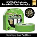 FrogTape Multi-Surface Painters Tape with PAINTBLOCK, 1 Inch Wide (0.94 In. x 60 Yds), Medium Adhesion, Green, 1 Roll (1358463)