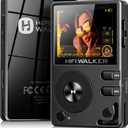 HIFI WALKER H2 HiFi MP3 Player with Bluetooth, Lossless DSD DAC FLAC, High Resolution Music Player, Portable Audio Player with 128GB Memory, Supports up to 512GB (Black)