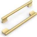 10 Pack 7.5 Inch(192mm) Kitchen Cabinet Handles Brushed Gold Cabinet Pulls Kitchen Cabinet Hardware Drawer Pulls for Cupboard Wardrobe
