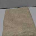 Tollpiz Short Linen Curtain Living Room Rod Pocket Semi Sheer Curtains Burlap Light Filtering Thick Linen Drape for Bedroom, 54 x 45 inches Long, Taupe, Set of 2 Panels