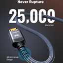 Highwings 8K@60 Long HDMI Cable 15FT, 48Gbps 2.1 High Speed Gaming HDMI Cord 4K120 144Hz RTX 3090 eARC HDCP 2.2&2.3 Compatible for PS5, SoundBar, AVR, UHD TV (Grey)