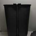 Glad 20 Gallon Trash Can - Plastic Kitchen Waste Bin with Odor Protection of Lid - Hands Free with Step On Foot Pedal and Garbage Bag Rings, Black
