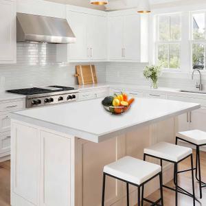 48''x32''(120cmx80cm) Large Silicone Mat for Kitchen Counter, 1.5MM Non-Slip Heat Resistant Countertop Protector, Waterproof Silicone Craft Mat for Kitchen Island, Semitransparent (Translucent)