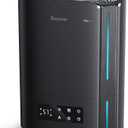 BREEZOME 6L Humidifiers for Bedroom Large Room & Essential Oil Diffuser, Ultrasonic Top Fill Cool Mist Humidifiers for Baby, Plants, Nursery Last up to 60 Hours, Smart Humidistat Control, Quiet, Black