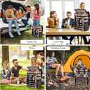 Insulated Cooler Backpack, 35 Can / 25L Large Camping Backpack for Outdoor, Beach, Picnic - Soft Lightweight Leakproof Cooler Backpack for Women and Men (Camo Brown, 25L)