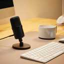 Amazon Basics USB Condenser Microphone for Streaming, Recording, and Podcasting on PC, Plug and Play, Cardioid Pickup, Adjustable Stand with 360° Rotation, Clear Sound, 5.8 x 3.4 inches, Black