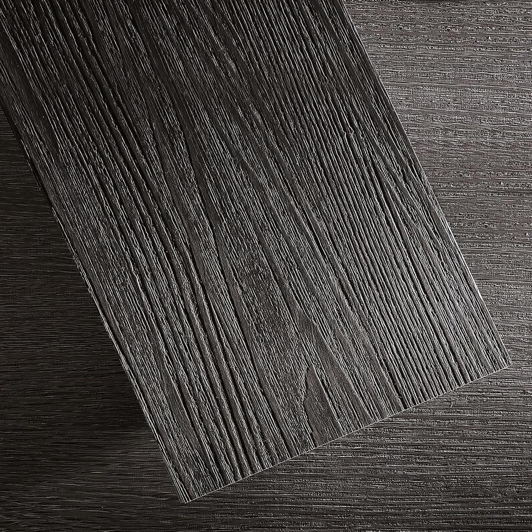 Peel and Stick Floor Tile 54 Sq.Ft (36-Pack) - Self-Adhesive Vinyl Plank Flooring, 6" x 36" Wood Look, Waterproof Easy DIY Tiles for Living Room Bedroom Kitchen (Black Oak)