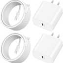 iPhone 17 16 15 Charger 10FT Fast Charging, 2 Pack 20W Type C Wall Charger Block with 10Foot Long USB C to C Cable for iPhone 17/17 Pro/17 Pro Max/Air/16/16 Pro Max/15/15 Pro Max/Plus, iPad, AirPods (White)
