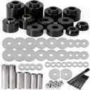 Body Cab Mount Bushings Kit Compatible With 1980-1998 Ford F150 F250 F350 2WD 4WD,Silicone Cab Mounts Bushing Better Passability Bumpy Ride,Durable Components Improve Truck(BLACK)