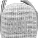 JBL Clip 4 - Portable Mini Bluetooth Speaker, Big Audio and Punchy Bass, Integrated Carabiner, IP67 Waterproof and Dustproof, 10 Hours of Playtime, Speaker for Home, Outdoor and Travel (White), Pack of 2