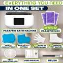 Paraffin Wax Machine for Hand and Feet – Full Set Hand Wax Paraffin Machine 3400ml – 110V Use Only, NOT Сompatible with 220V Power | Adjustable Temperature (Two Modes) | Soft and Smooth Skin at Home