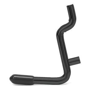 Daanxw 1/ 4 Inch Extra Thick Pegboard Hooks, Only Suitable for 1/ 4" Pegboard Board, Metal Pegboard Hooks for Hanging Storage (All Black, 60pcs L Hook)