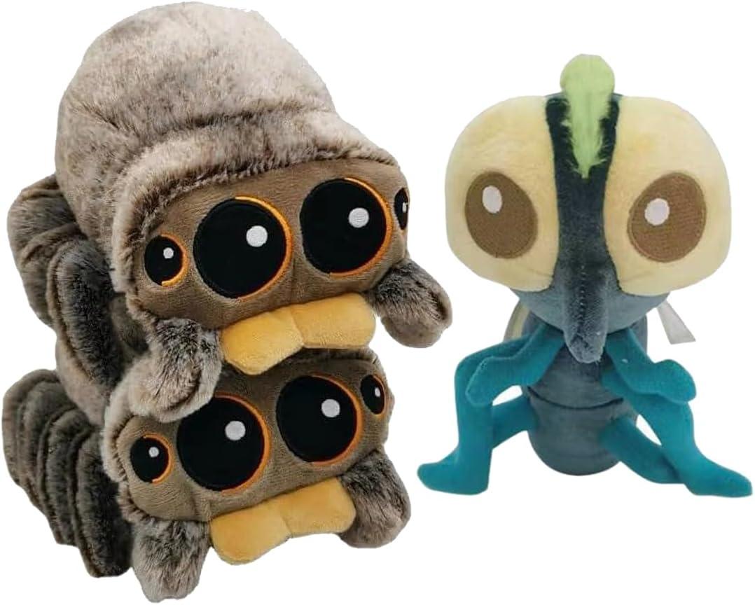 Spider Plush 6.9 inch Jumping Spider Stuffed Animal Plush Toy Soft Cute Spider Plushie Gift for Kids (3pcs)