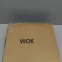 Carbon Steel Wok, 13-Inch, Pre-Seasoned, Non-Stick, with Lid and Spatula, Flat Bottom, Ideal for Stovetop Cooking